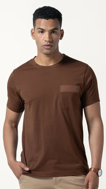 Ultra-Light Pocket T-Shirt Copper Brown (Sample Product)